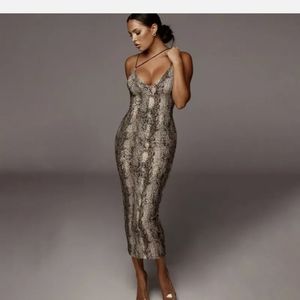 Sexy Bodycon Animal Print Dress